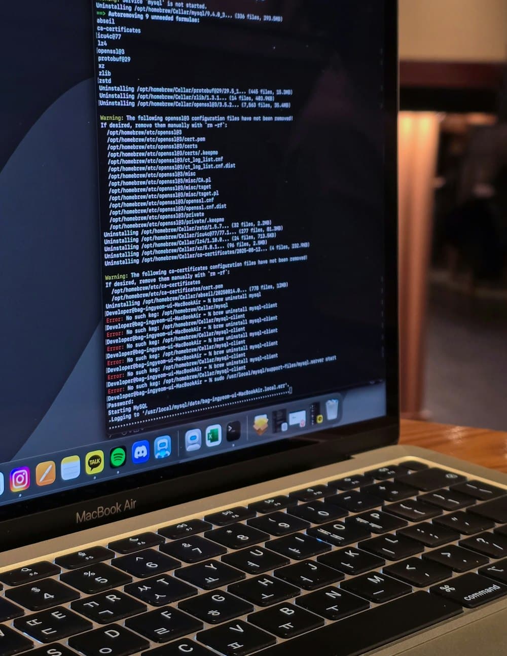 Developer working on a laptop